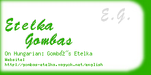 etelka gombas business card